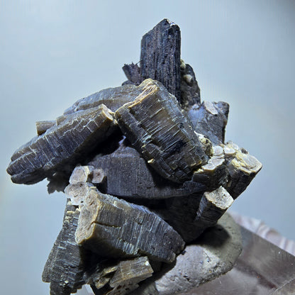 Spécimen rare de tourmaline schorl, muscovite et orthoclase, Erongo, Namibie, 40*35*22 mm #12281 