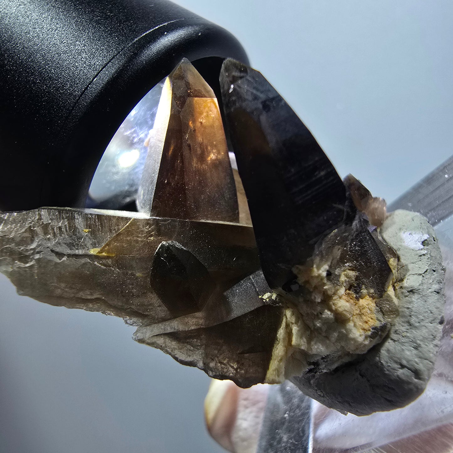 Rare smoky quartz, schorl tourmaline, orthoclase specimen Erongo, Namibia 40*30*19mm #12282 