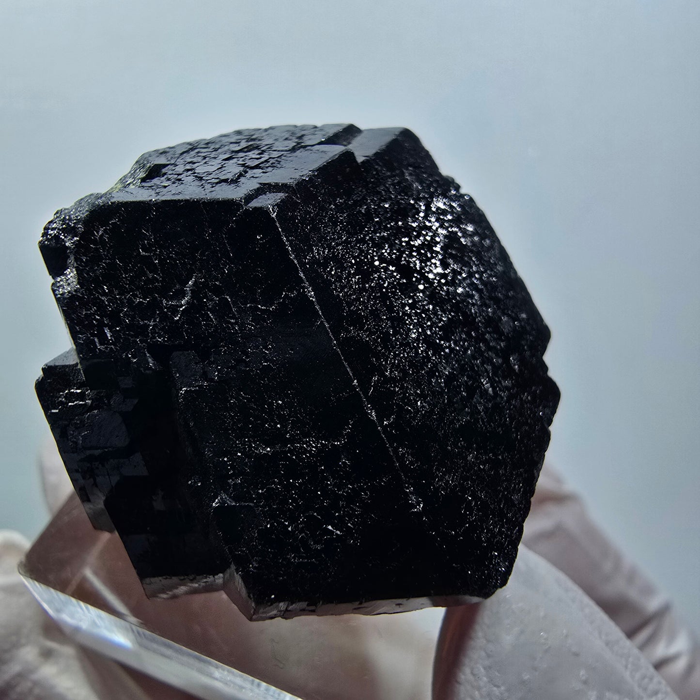 Rare cristal de tourmaline schorl symétrique, Erongo, Namibie, 31*31*22 mm #12283 