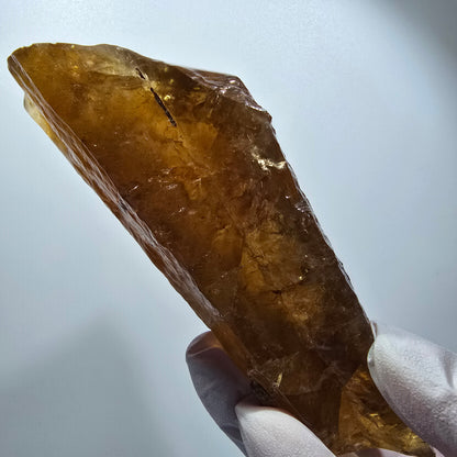 XL Natural Honey Calcite Crystal, yellow orange Erongo, Namibia 124*54*43mm #12289 