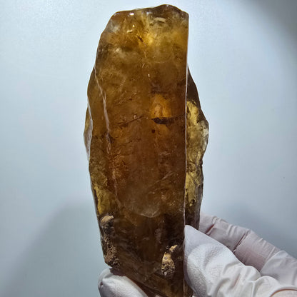 XL Natural Honey Calcite Crystal, yellow orange Erongo, Namibia 124*54*43mm #12289 