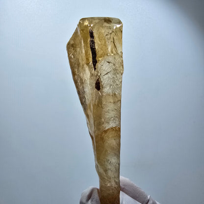 XL Natural Honey Calcite Crystal, yellow orange Erongo, Namibia 103*26*16mm #12291 
