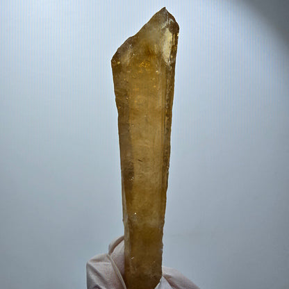 XL Natural Honey Calcite Crystal, yellow orange Erongo, Namibia 109*28*19mm #12292 