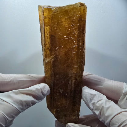XL Natural Honey Calcite Crystal, yellow orange Erongo, Namibia 146*55*53mm #12296 