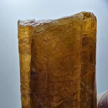 XL Natural Honey Calcite Crystal, yellow orange Erongo, Namibia 146*55*53mm #12296 
