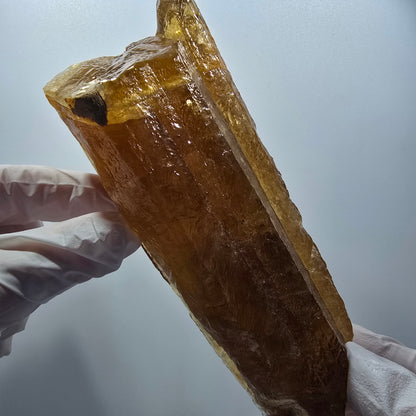 XL Natural Honey Calcite Crystal, yellow orange Erongo, Namibia 146*55*53mm #12296 