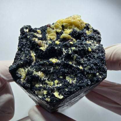 XL Schorl Tourmaline Crystal with Fluorite, Muscovite Erongo, Namibia 127*50*46mm #12352