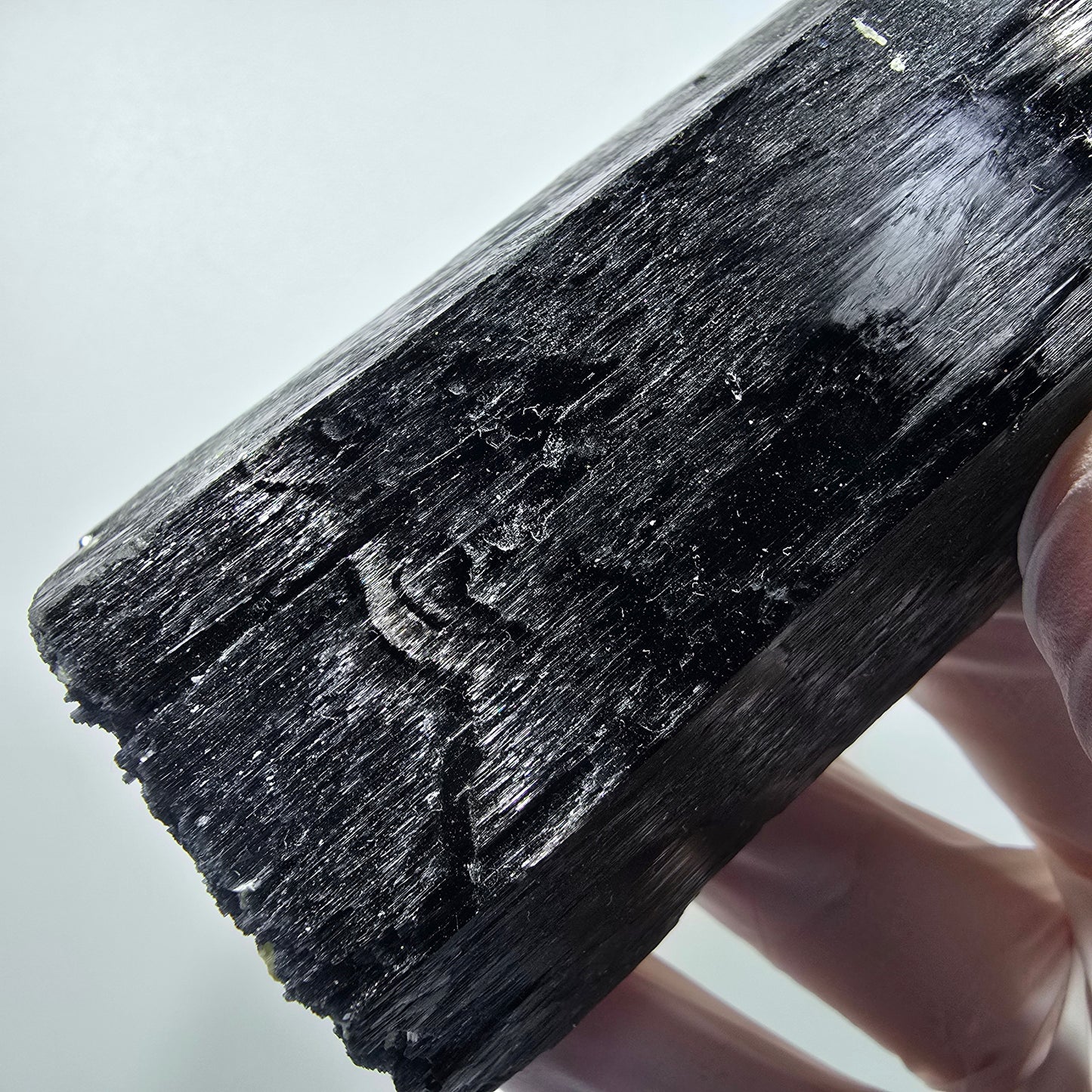 XL Schorl Tourmaline Crystal with Fluorite, Muscovite Erongo, Namibia 127*50*46mm #12352