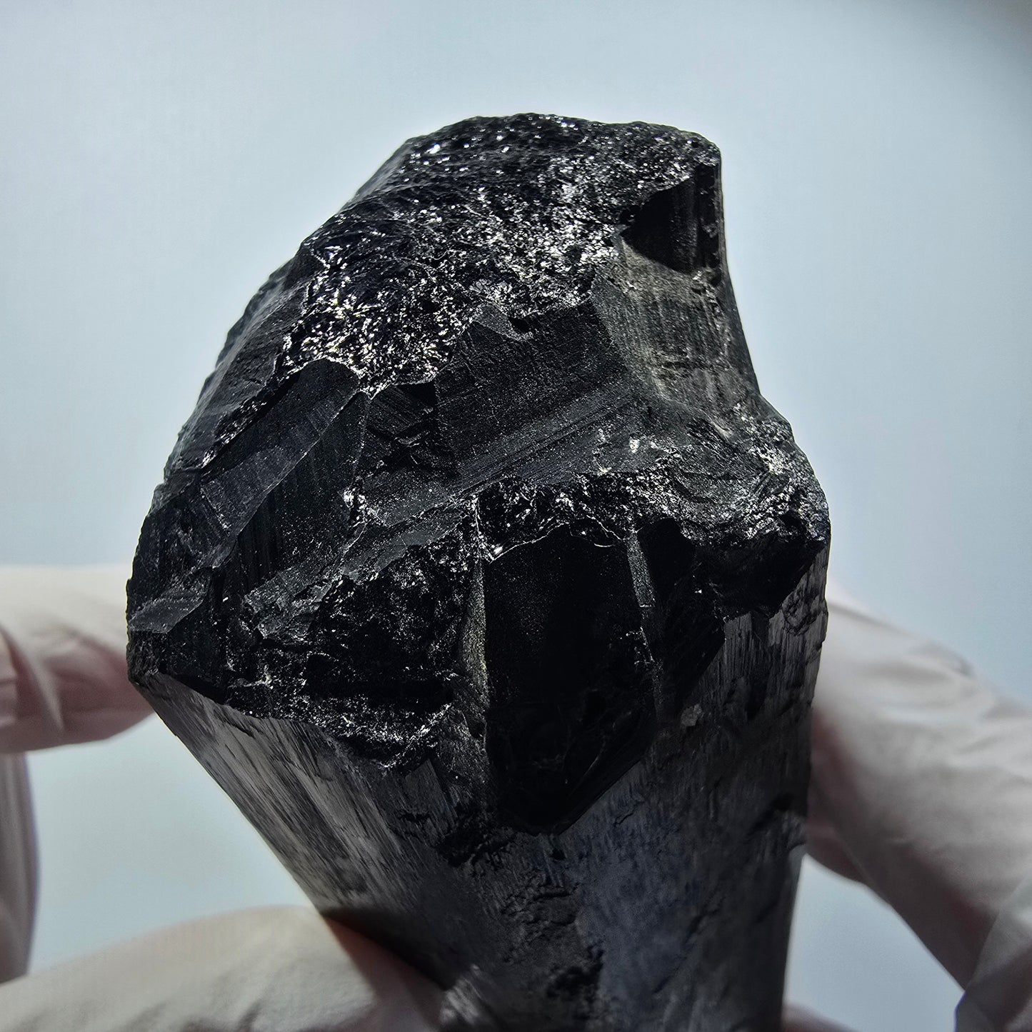 XL Schorl Tourmaline Crystal with Fluorite, Muscovite Erongo, Namibia 127*50*46mm #12352