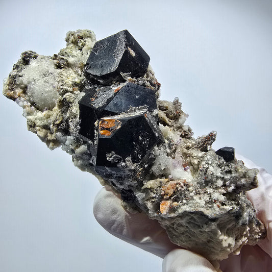 Rare Schorl Tourmaline, Hyalite Opal, Orthoclase Erongo, Namibia 87*40*35mm #12368