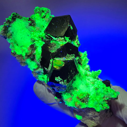 Rare Schorl Tourmaline, Hyalite Opal, Orthoclase Erongo, Namibia 87*40*35mm #12368