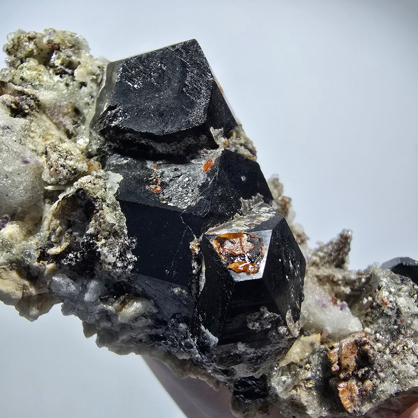 Rare Schorl Tourmaline, Hyalite Opal, Orthoclase Erongo, Namibia 87*40*35mm #12368