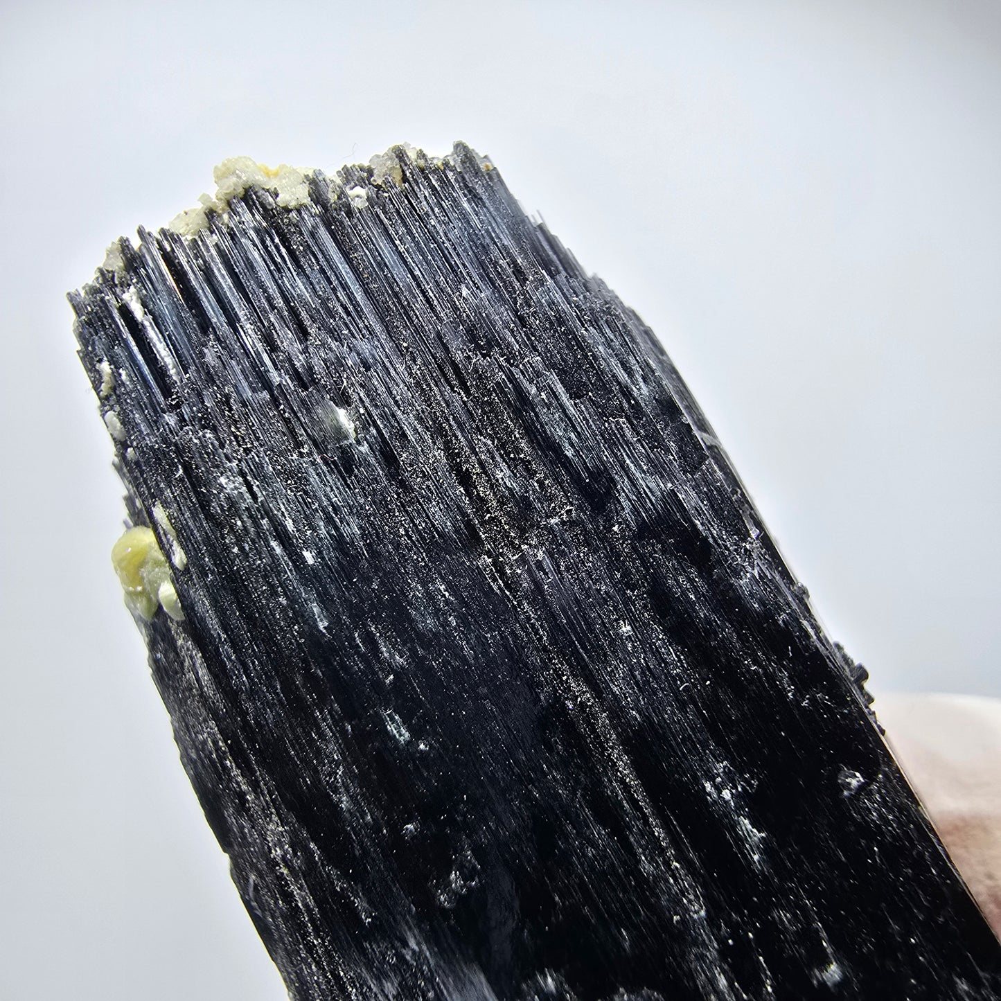 Schorl Tourmaline, Hyalite Opal, Smoky Quartz, Muscovite specimen Erongo, Namibia 85*32*28mm #12369