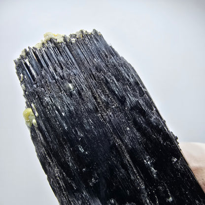 Schorl Tourmaline, Hyalite Opal, Smoky Quartz, Muscovite specimen Erongo, Namibia 85*32*28mm #12369
