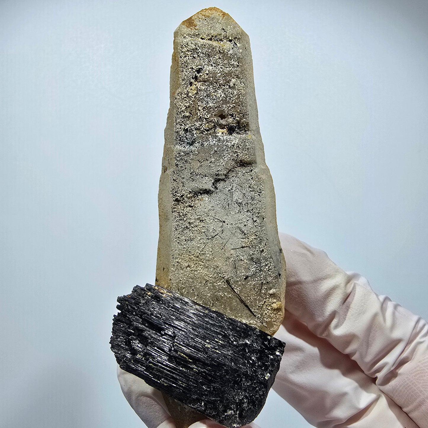 Rare Tourmaline Schorl, Fumé squelette Erongo, Namibie 97*40*31mm #12370