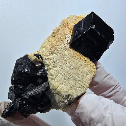 Rare Schorl Tourmaline, Orthoclase Specimen Erongo, Namibia 88*38*28mm #12373