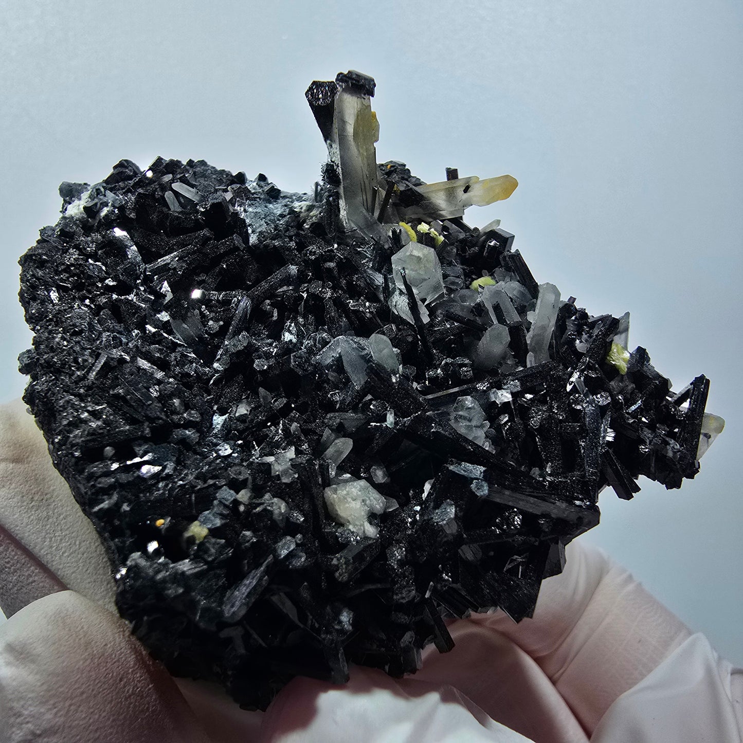 Rare tourmaline schorl, quartz fumé, muscovite d'Erongo, Namibie 68*54*34mm #12376