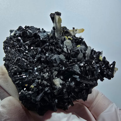 Rare tourmaline schorl, quartz fumé, muscovite d'Erongo, Namibie 68*54*34mm #12376