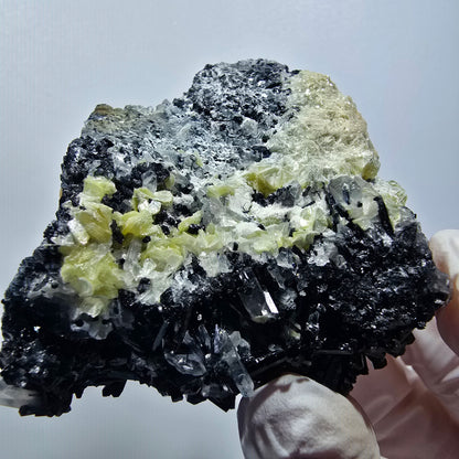 Rare tourmaline schorl, quartz fumé, muscovite d'Erongo, Namibie 68*54*34mm #12376
