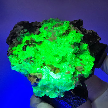 Seltene Schörl Turmalin, Hyalit Opal, Orthoklas Erongo, Namibia 73*68*40mm #12377