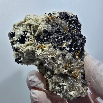 Seltene Schörl Turmalin, Hyalit Opal, Orthoklas Erongo, Namibia 73*68*40mm #12377