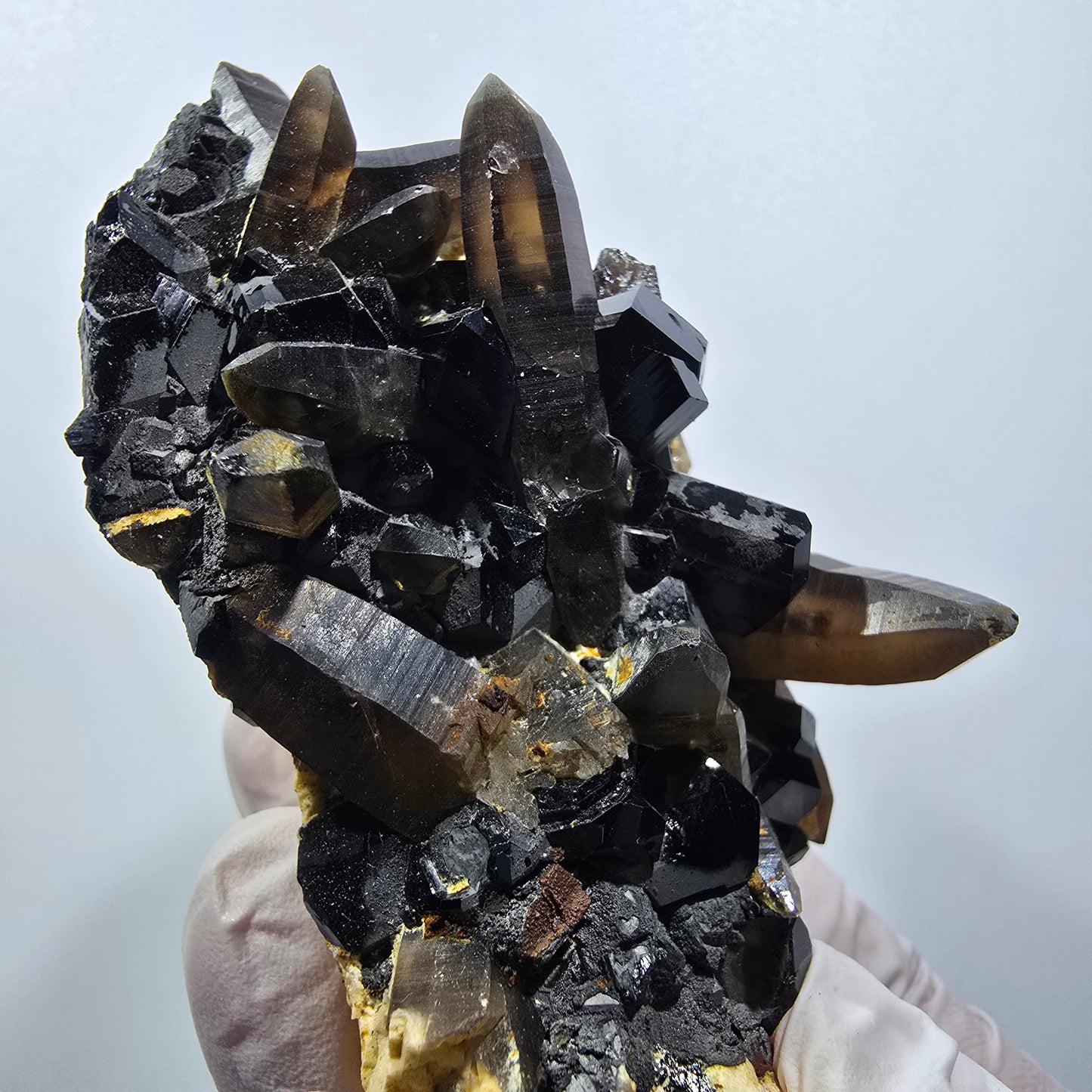 Rare Schorl Tourmaline, Smoky Quartz, Orthoclase Specimen Erongo, Namibia 86*54*49mm #12381