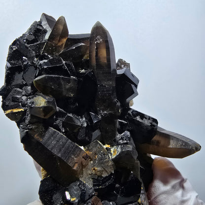 Rare Schorl Tourmaline, Smoky Quartz, Orthoclase Specimen Erongo, Namibia 86*54*49mm #12381