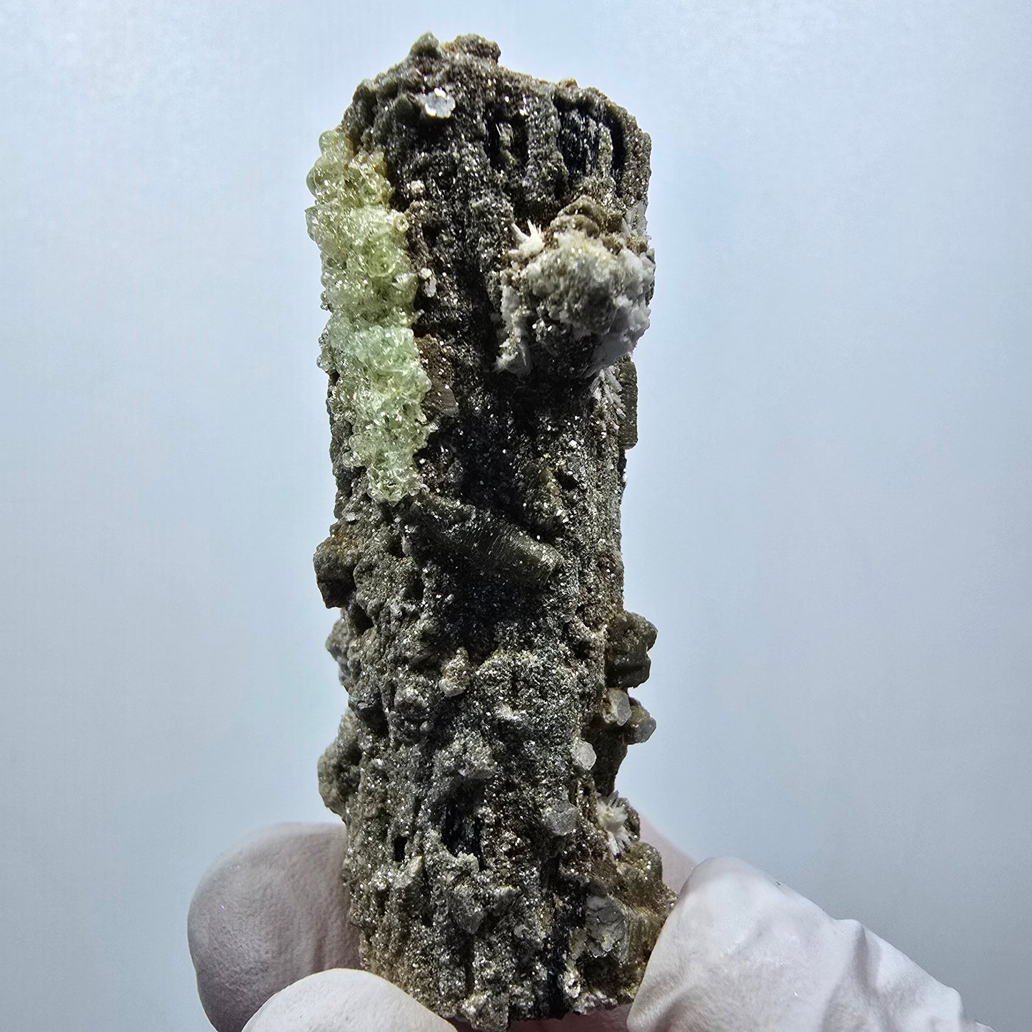 Schorl Tourmaline, Hyalite Opal, Muscovite, Orthoclase Erongo, Namibia 56*27*19mm #12383