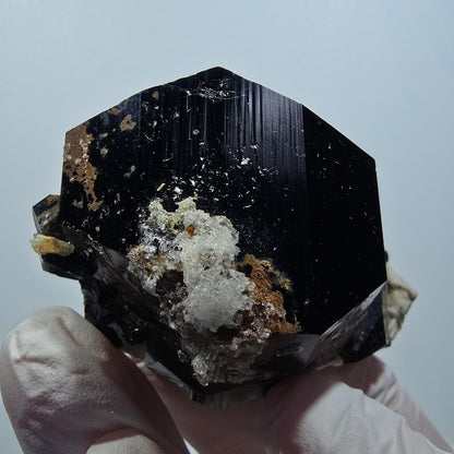 Tourmaline Schorl rare, Opale Hyalite, Orthose Erongo, Namibie 71*43*32mm #12386