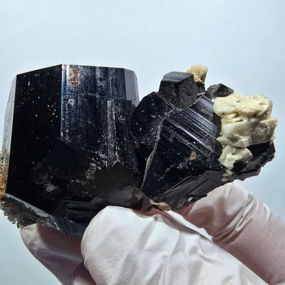 Tourmaline Schorl rare, Opale Hyalite, Orthose Erongo, Namibie 71*43*32mm #12386