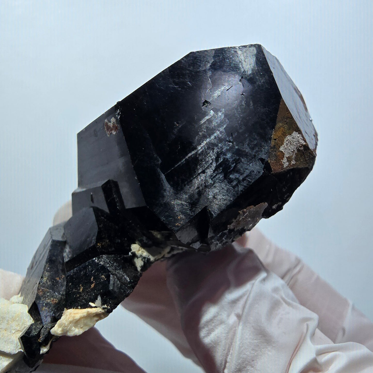 Tourmaline Schorl rare, Opale Hyalite, Orthose Erongo, Namibie 71*43*32mm #12386