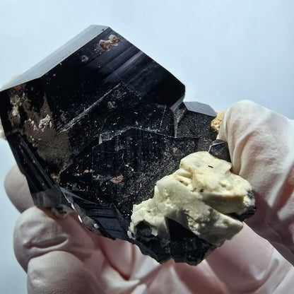 Tourmaline Schorl rare, Opale Hyalite, Orthose Erongo, Namibie 71*43*32mm #12386