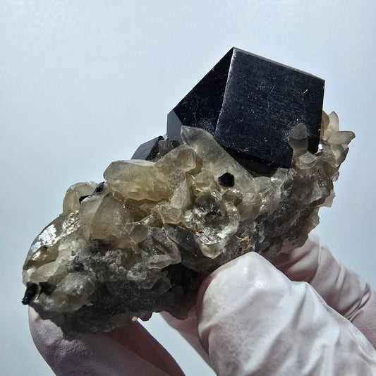 Seltene Schörl Turmalin, Rauchquarz Erongo, Namibia 59*37*37mm #12388