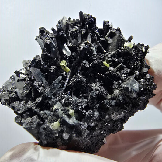 Seltene Schörl Turmalin, Rauchquarz, Muskovit Stufe Erongo, Namibia 52*52*39mm #12390