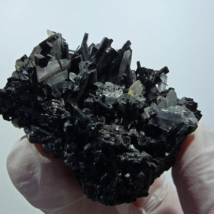 Seltene Schörl Turmalin, Rauchquarz, Muskovit Stufe Erongo, Namibia 52*52*39mm #12390