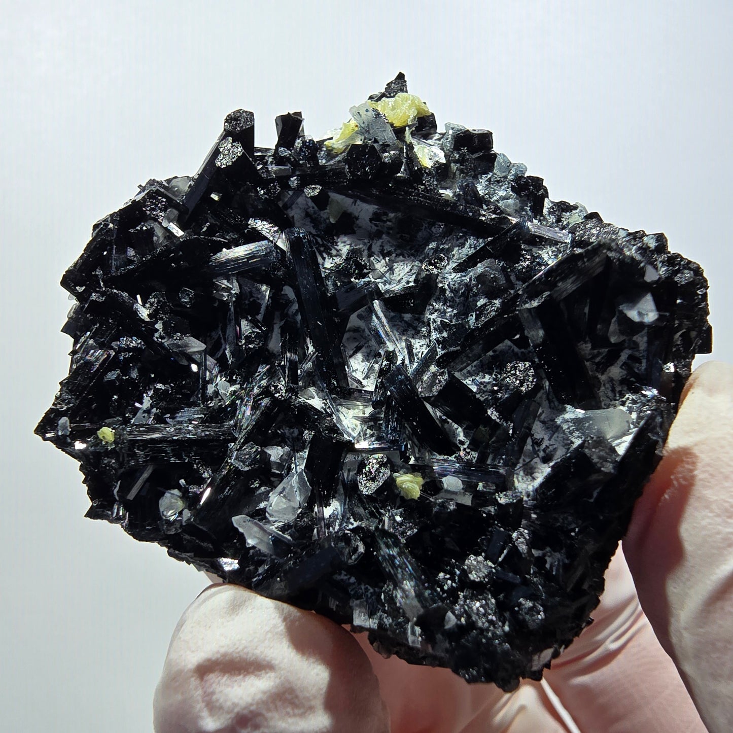 Seltene Schörl Turmalin, Rauchquarz, Muskovit Stufe Erongo, Namibia 52*52*39mm #12390