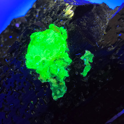 Schörl Turmalin, Hyalit Opal, Rauchquarz Stufe Erongo, Namibia 72*57*44mm #12392