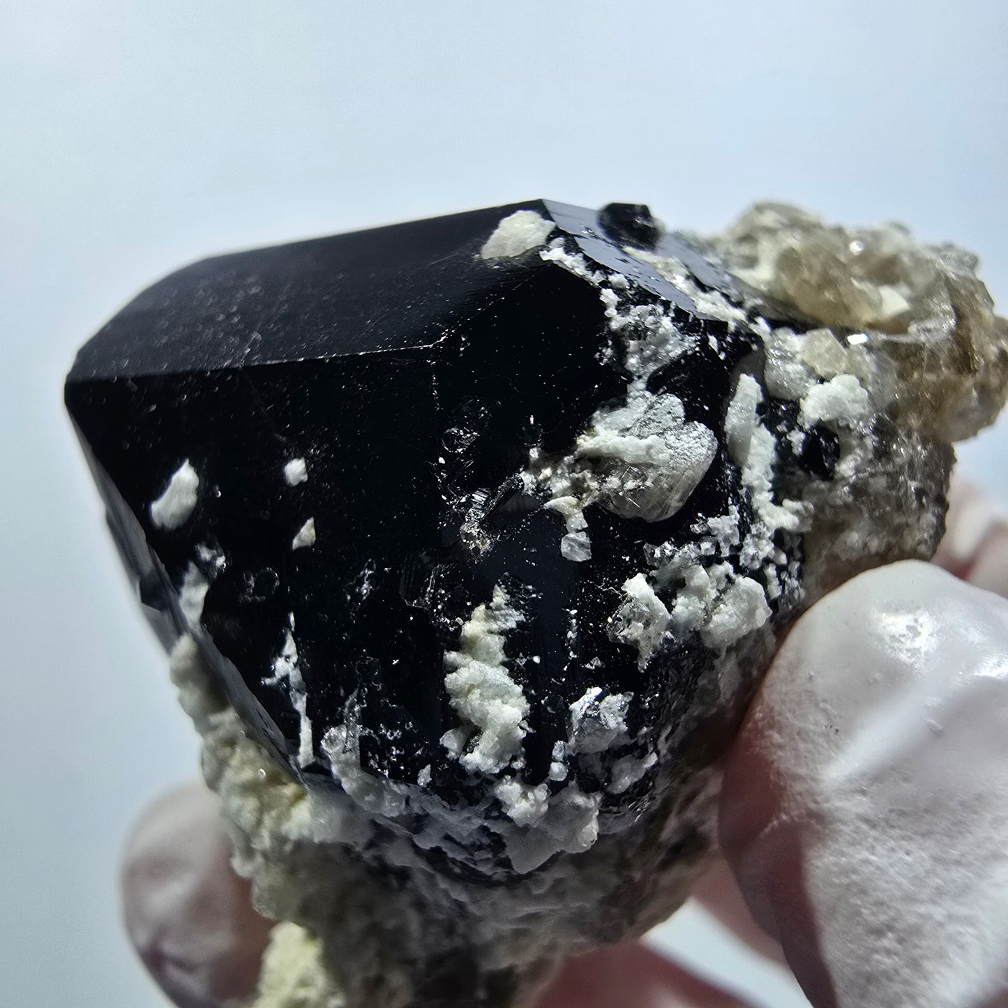 Seltene Schörl Turmalin, Rauchquarz, Orthoklas Stufe Erongo, Namibia 51*36*35mm #12394