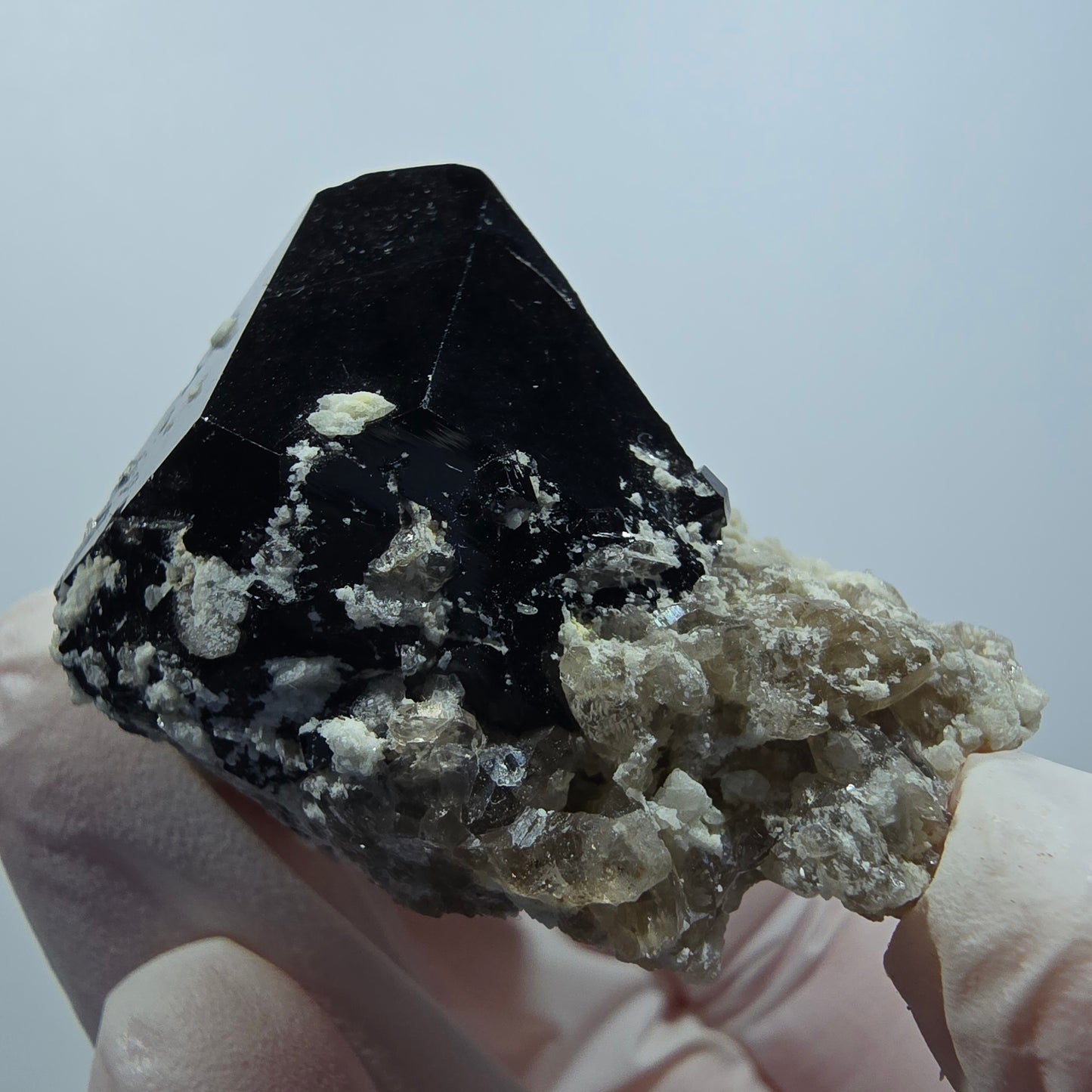 Seltene Schörl Turmalin, Rauchquarz, Orthoklas Stufe Erongo, Namibia 51*36*35mm #12394