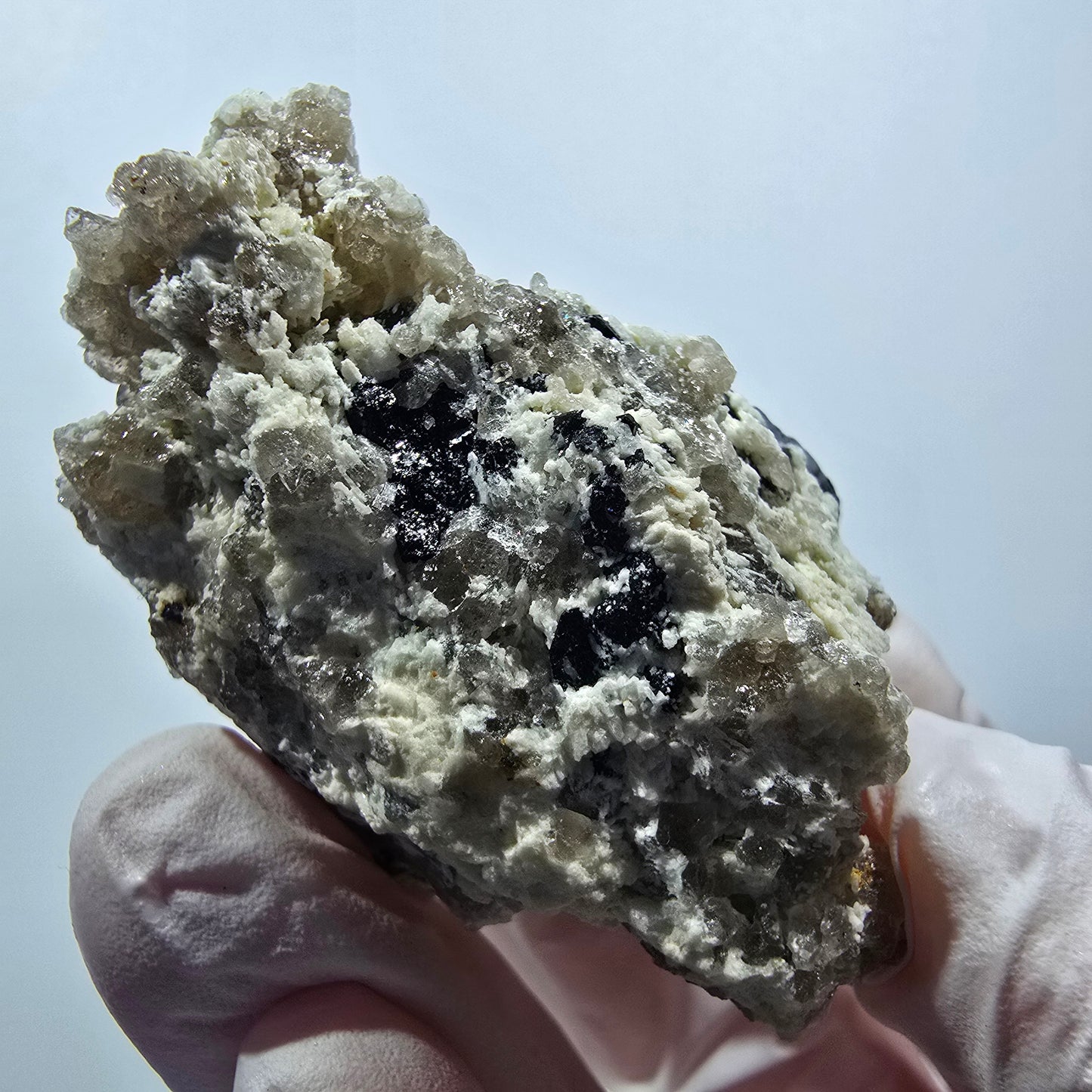 Seltene Schörl Turmalin, Rauchquarz, Orthoklas Stufe Erongo, Namibia 51*36*35mm #12394