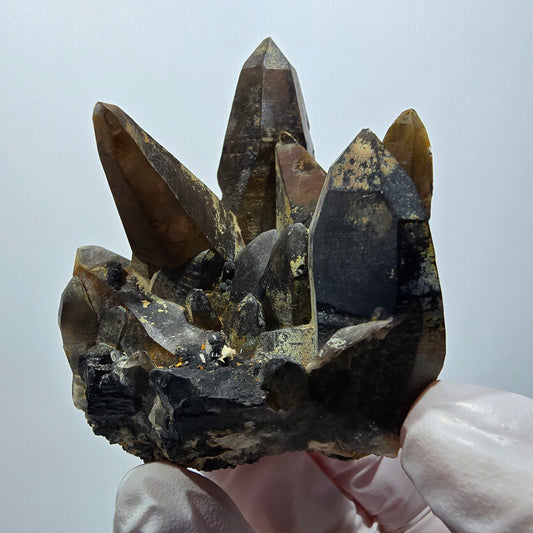 Seltene Schörl Turmalin, Rauchquarz Stufe Erongo, Namibia 66*52*46mm #12395