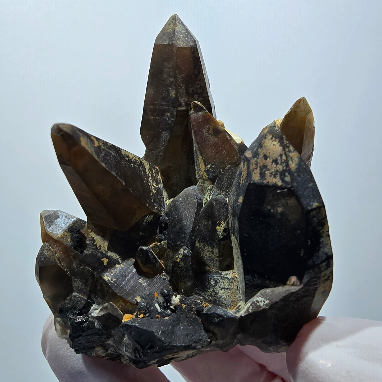 Seltene Schörl Turmalin, Rauchquarz Stufe Erongo, Namibia 66*52*46mm #12395
