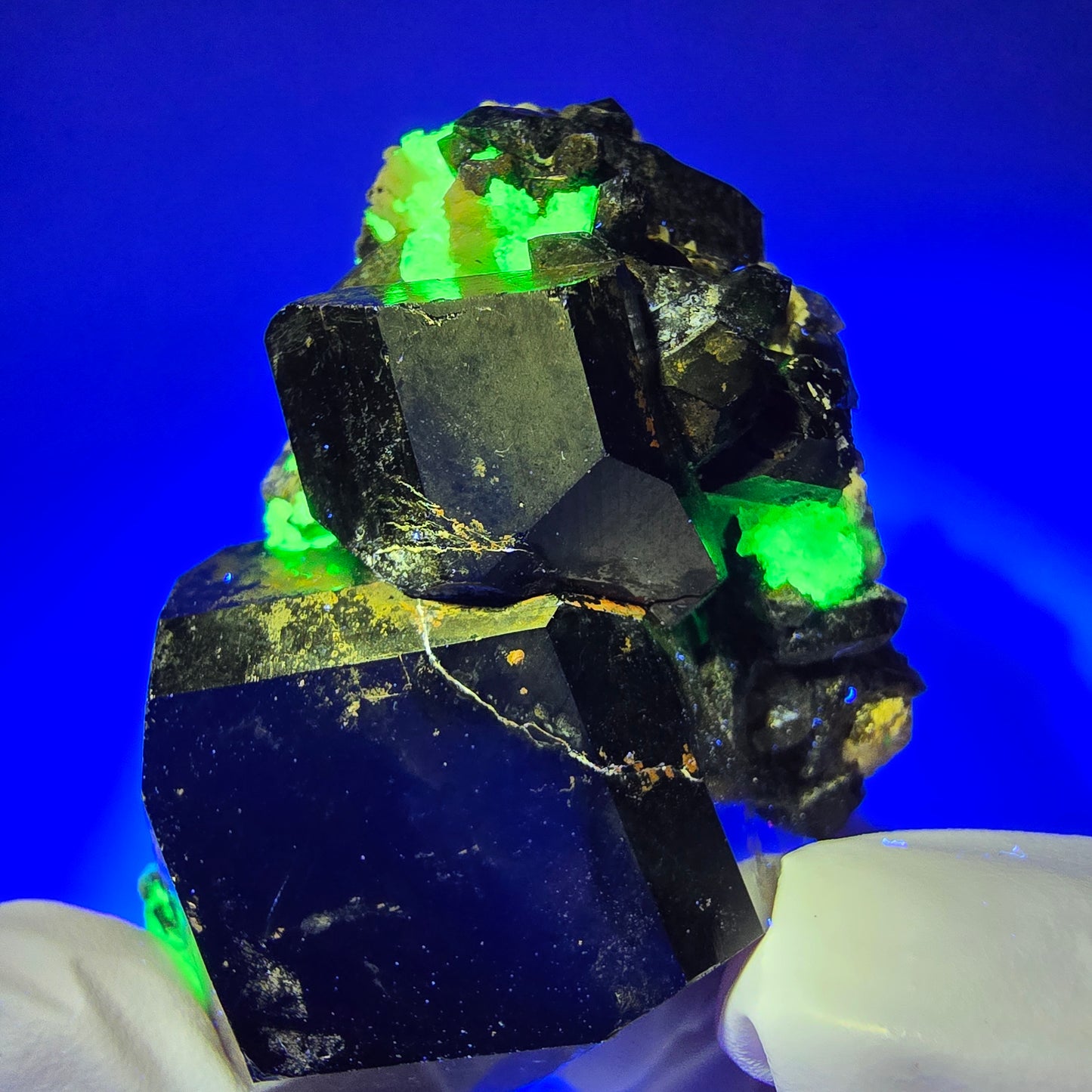 Schörl Turmalin, Hyalit Opal, Rauchquarz, Orthoklas Erongo, Namibia 57*41*35mm #12396