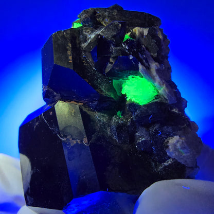 Schörl Turmalin, Hyalit Opal, Rauchquarz, Orthoklas Erongo, Namibia 57*41*35mm #12396
