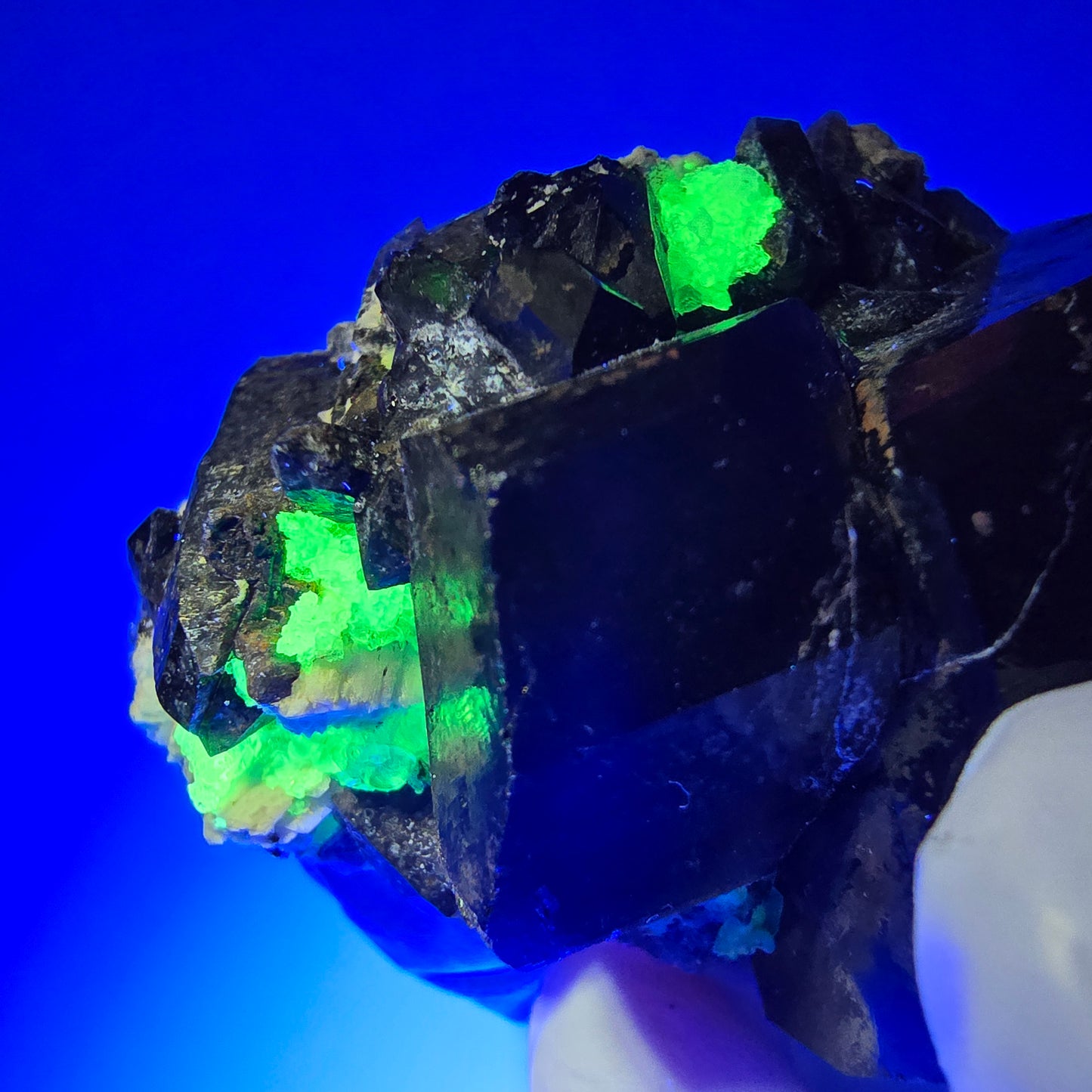 Schörl Turmalin, Hyalit Opal, Rauchquarz, Orthoklas Erongo, Namibia 57*41*35mm #12396