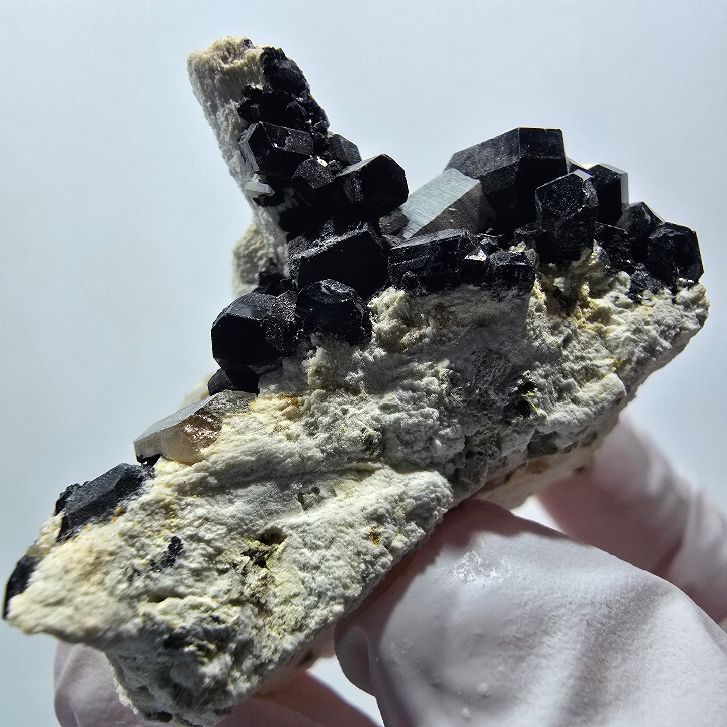 Seltene Schörl Turmalin, Rauchquarz, Orthoklas Stufe Erongo, Namibia 68*42*32mm #12399