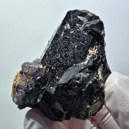 Schorl Tourmaline, Fluorite, Hyalite Opal, Muscovite Erongo, Namibia 64*40*38mm #12401