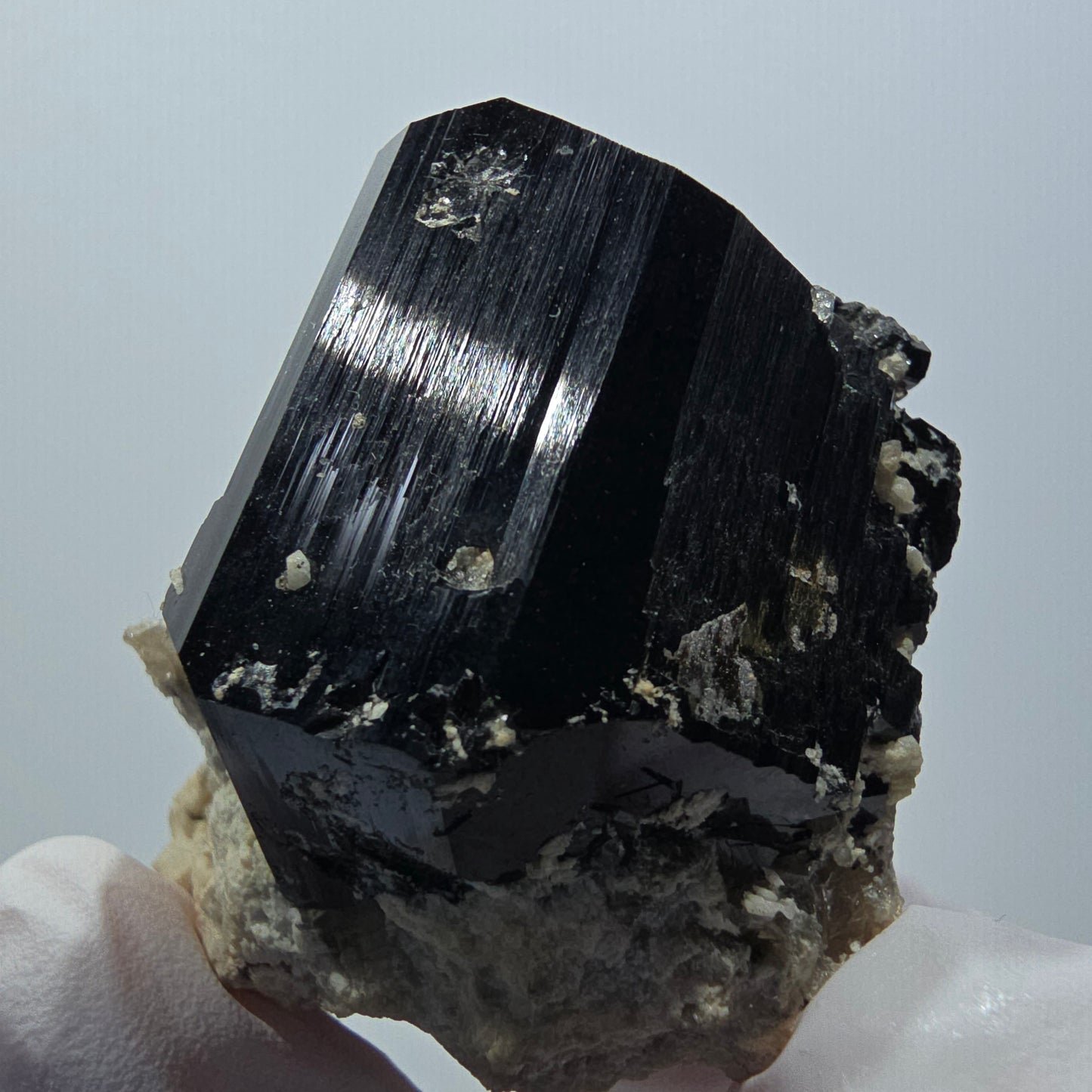 Schörl Turmalin, Hyalit Opal, Rauchquarz, Orthoklas Erongo, Namibia 47*45*35mm #12403