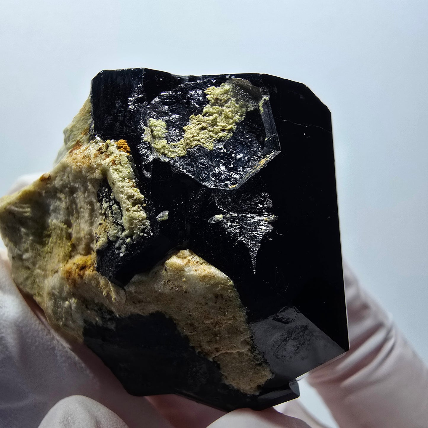 Tourmaline schorl rare, opale hyalite, orthose Erongo, Namibie 42*39*30mm #12406
