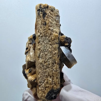 Seltene Schörl Turmalin, Rauchquarz, Orthoklas Stufe Erongo, Namibia 78*43*32mm #12407